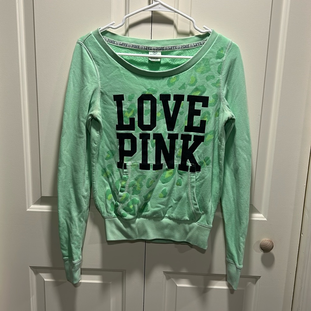 VS PINK Green Top with Pocket